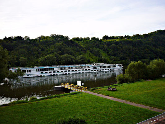 Blick von unserem Balkon in unserem Hotel