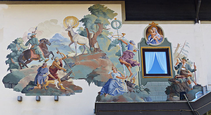 Lüftlmalereien von der Familie Pfeffer