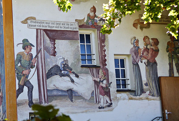 Lüftlmalerei in Oberammergau