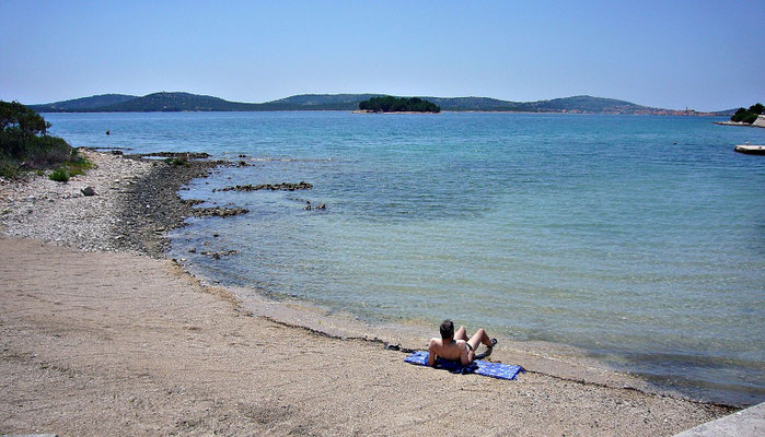 Mein Lieblingsstrand mit Blick auf Murter