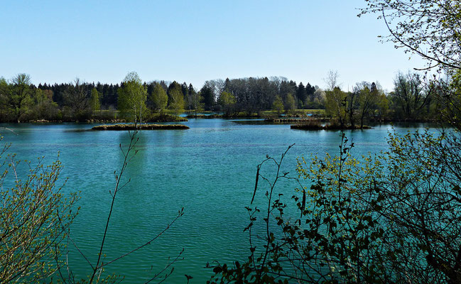 Der hintere Teil des Sees