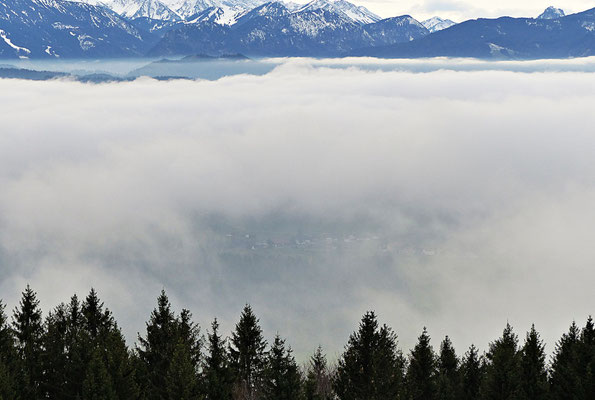 Inversionswetterlage beim Auerberg