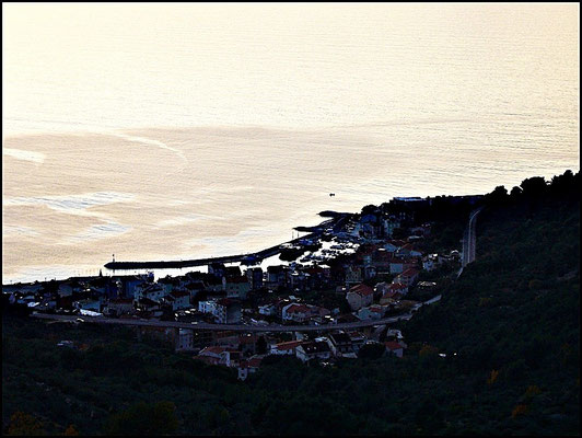 Podgora von Alt Podgora gesehen