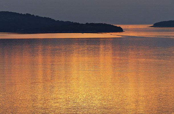 Der 1. Sonnenuntergang bei Pirovac