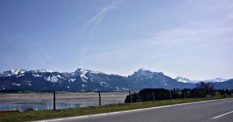 Der leere Forggensee