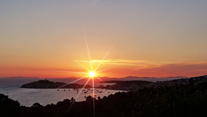 Sonnenuntergang bei Primosten