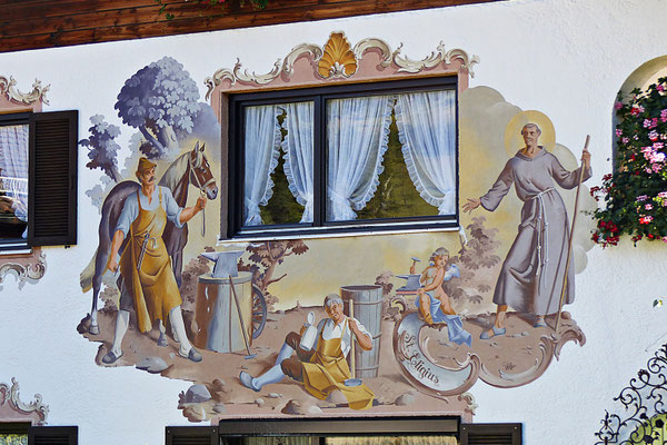 Lüftlmalereien von der Familie Pfeffer