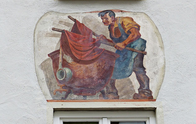Lüftlmalerei in Füssen im Allgäu