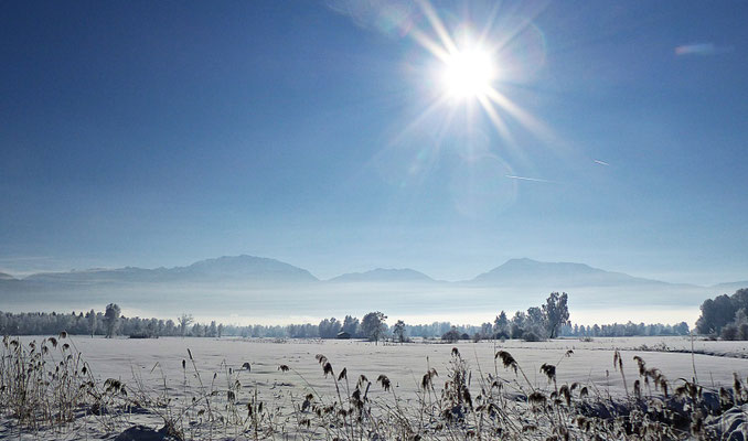 Winterlandschaft in Bayern