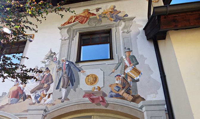 Lüftlmalereien von der Familie Pfeffer