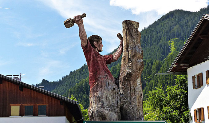 Holzschnitzerei im Lechtal