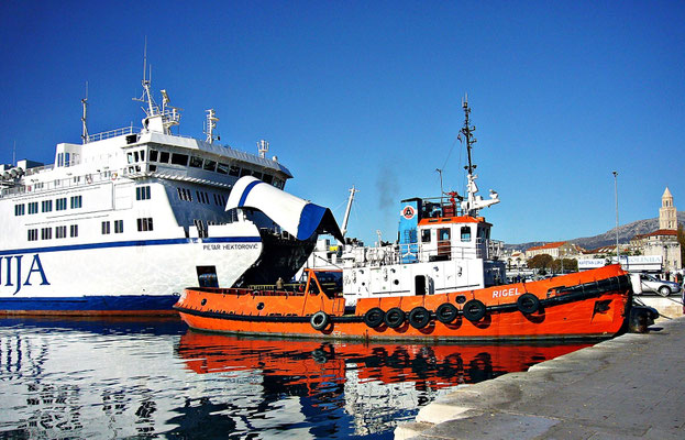 Der Hafen von Split