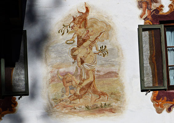 Lüftlmalerei in Oberammergau