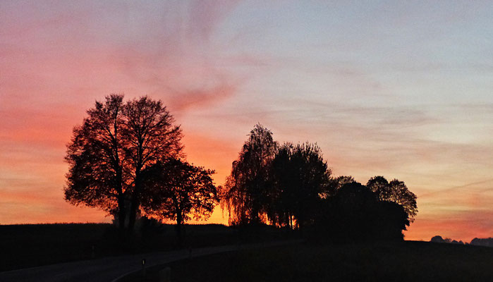 Sonnenuntergang im Winter
