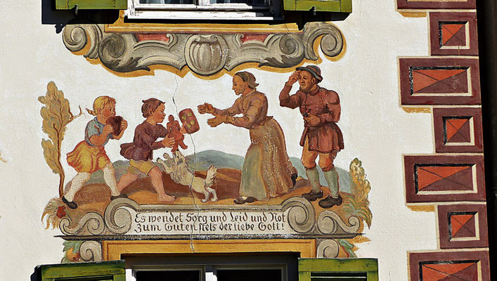 Lüftlmalerei in Oberammergau