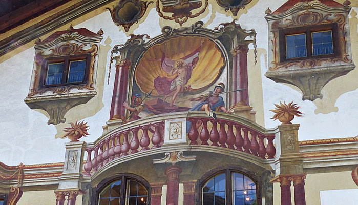 Lüftlmalerei in Oberammergau