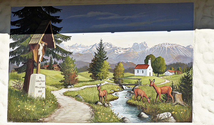 Lüftlmalerei in Oberammergau