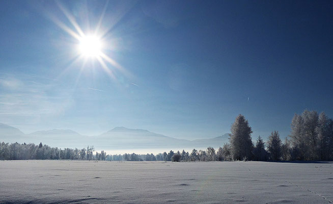 Winterlandschaft in Bayern
