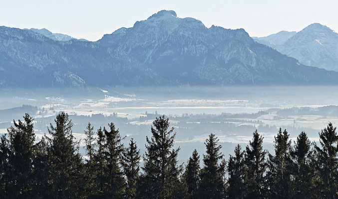 Inversionswetterlage beim Auerberg
