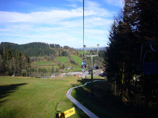 Bei der Blomberg Sommerrodelbahn