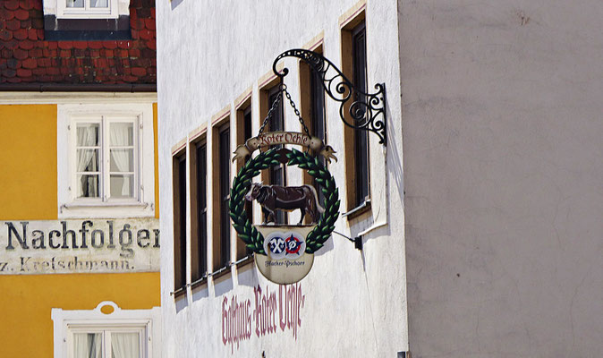 Nasenschild in Nördlingen