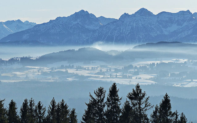 Inversionswetterlage beim Auerberg