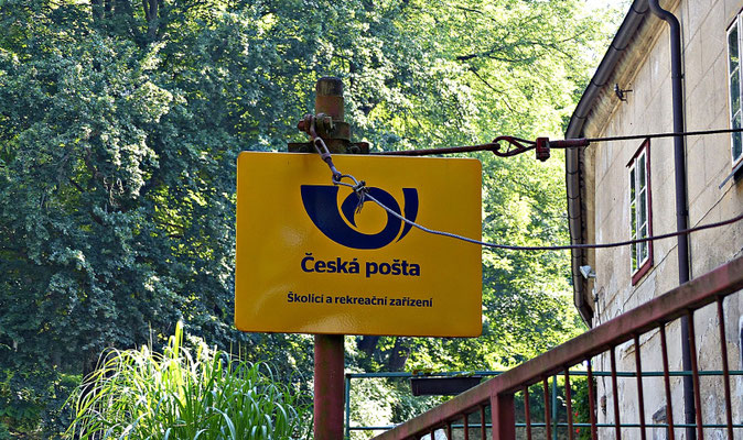 Das Postamt oben in der Burg