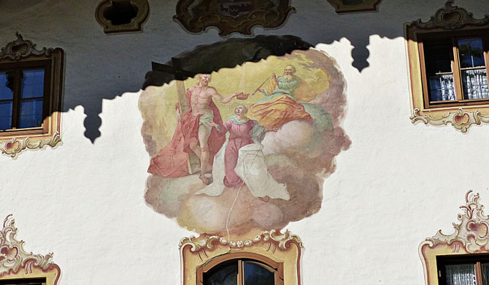 Lüftlmalerei in Oberammergau