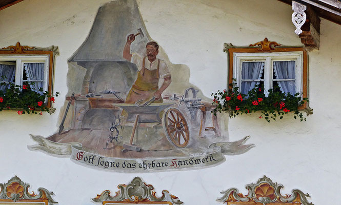 Lüftlmalerei in Jachenau