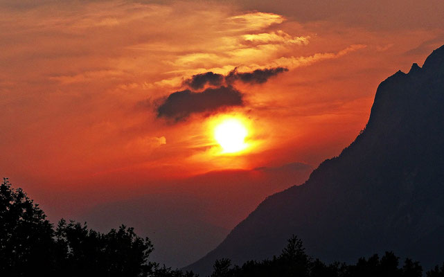 Sonnenuntergang in Slowenien