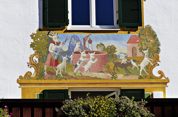 Lüftlmalerei in Oberammergau
