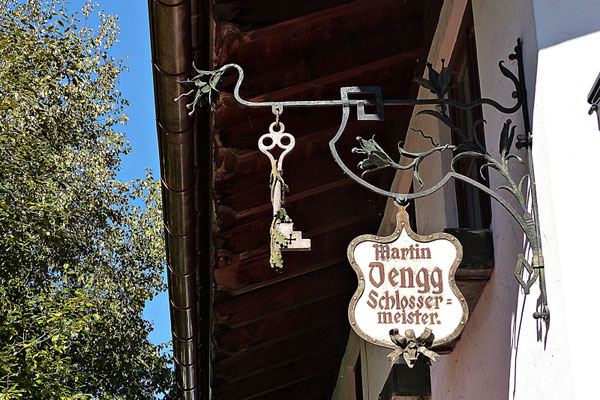 Nasenschild in Oberammergau
