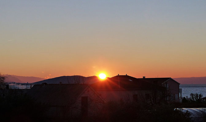 Sonnenaufgang im Dezember
