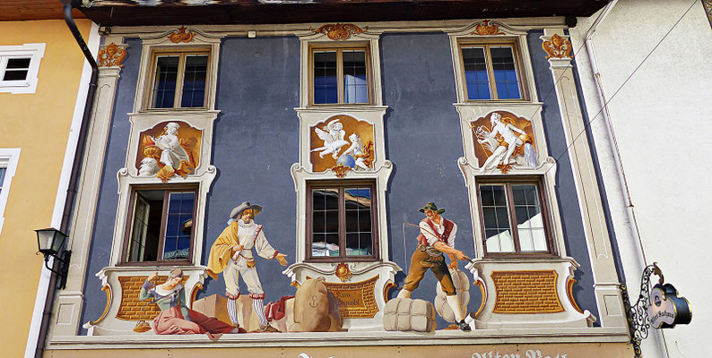Lüftlmalereien von der Familie Pfeffer