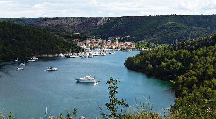 Blick auf Skradin