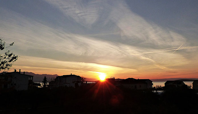 Sonnenaufgang in Kastel Stafilic