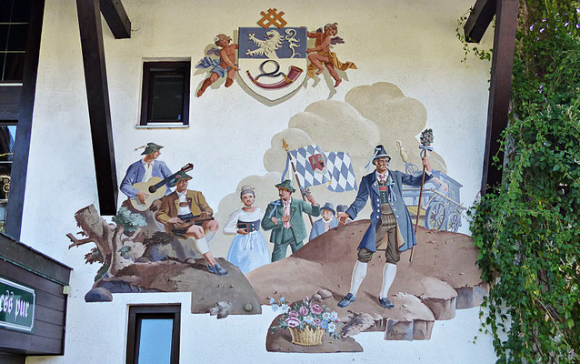 Lüftlmalereien von der Familie Pfeffer