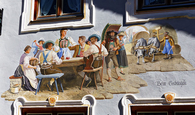 Lüftlmalereien aus Mittenwald
