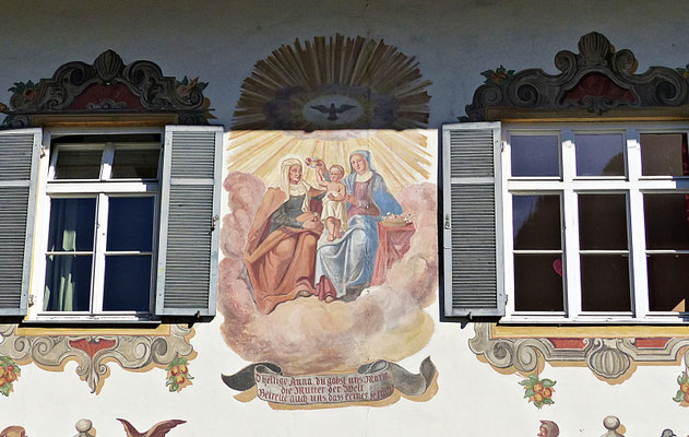 Lüftlmalerei in Oberammergau