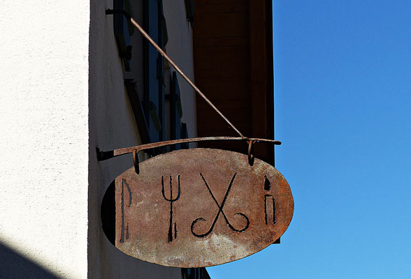 Nasenschild in Oberammergau