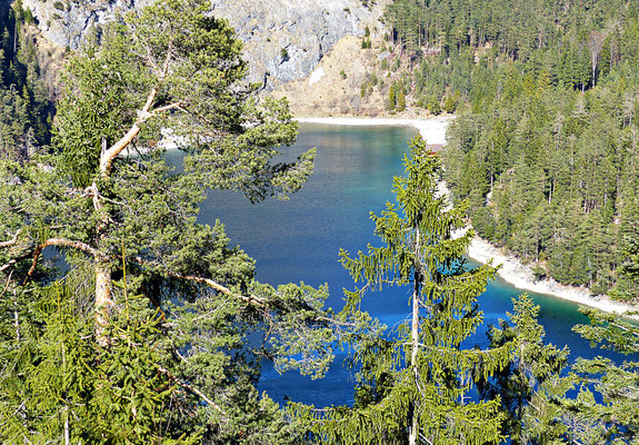 Die Zugspitze und der Blindsee