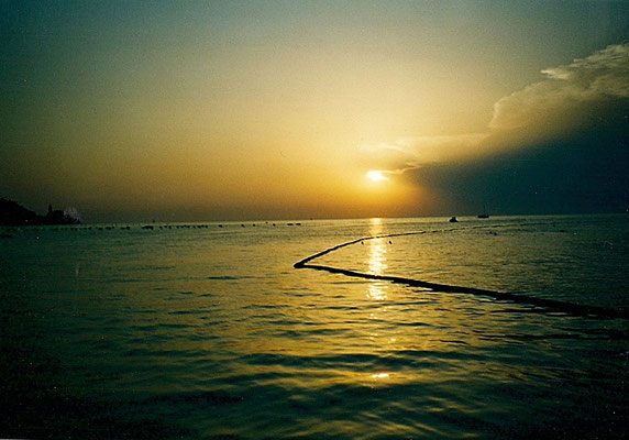 Sonnenuntergang in Strunjan