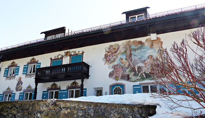 Lüftlmalerei in Ettal