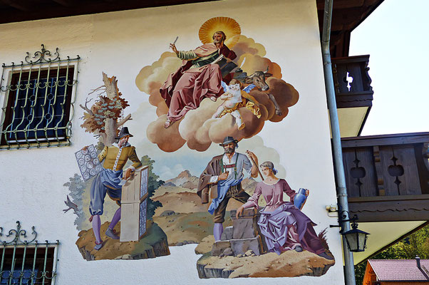 Lüftlmalereien von der Familie Pfeffer