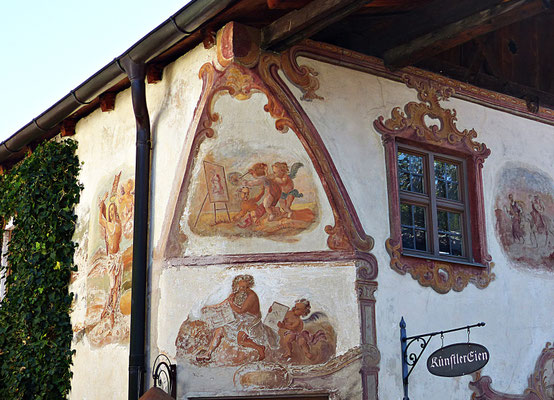 Lüftlmalerei in Oberammergau