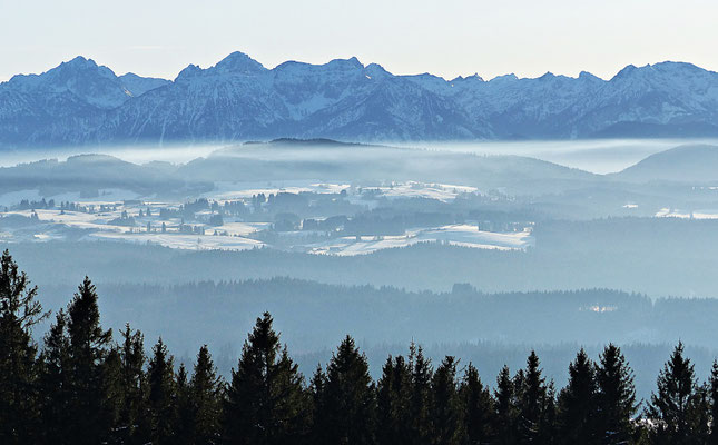 Inversionswetterlage beim Auerberg