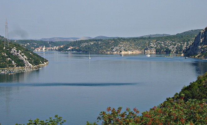 Blick auf Skradin