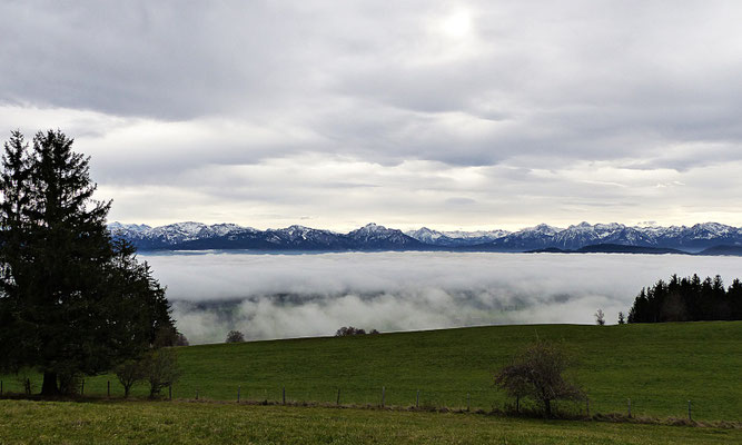 Inversionswetterlage beim Auerberg