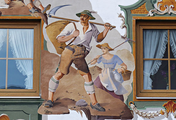 Lüftlmalereien von der Familie Pfeffer