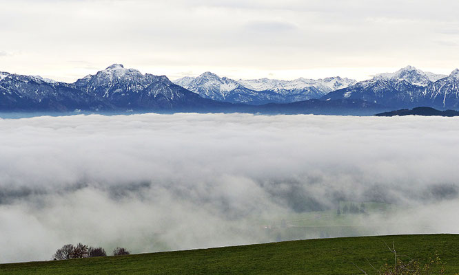 Inversionswetterlage beim Auerberg